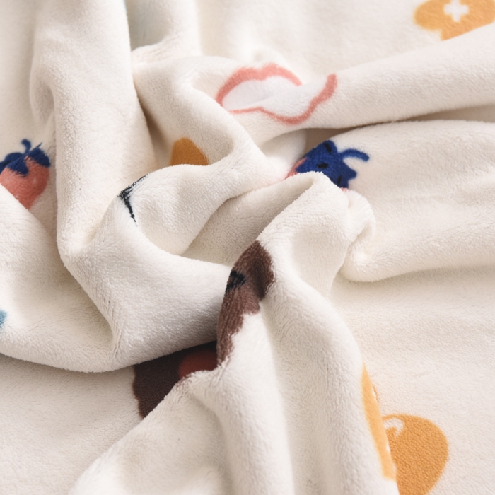 91家纺网 家纺一手货源 找家纺 嗨生活 2021新款牛奶绒可拆款床垫 嘟嘟熊