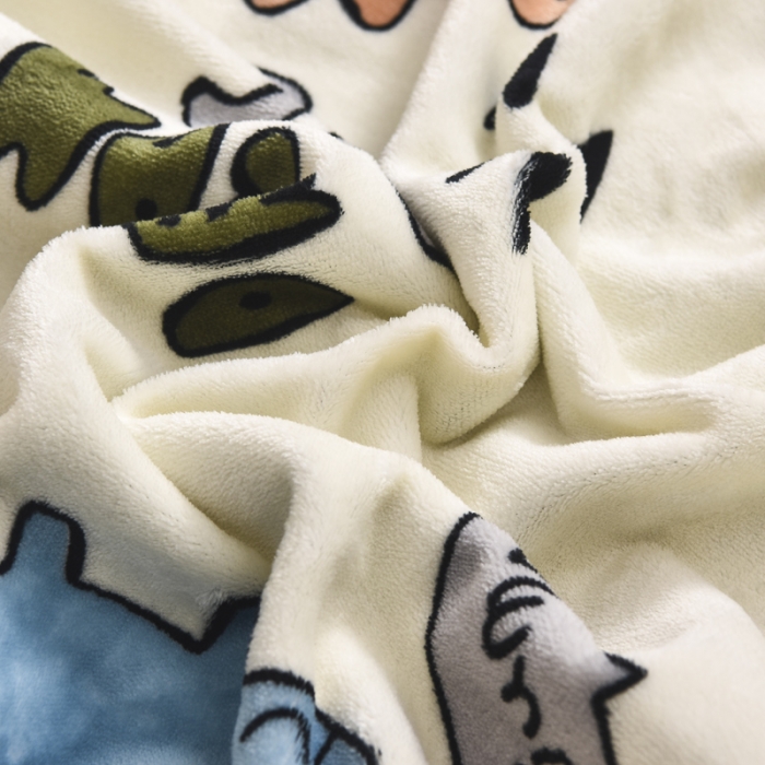 91家纺网 家纺一手货源 找家纺 嗨生活 2021新款牛奶绒可拆款床垫 恐龙世界