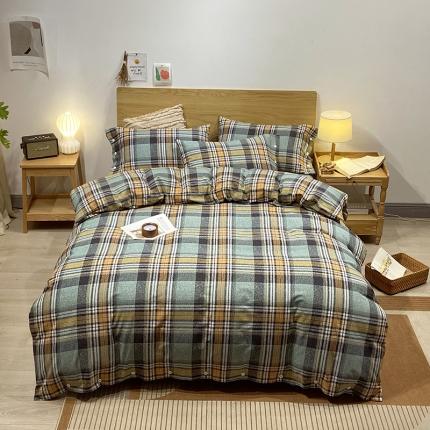 91家纺网 家纺一手货源 找家纺 （总）春皖 2023新款全棉良品磨毛系列四件套新版本