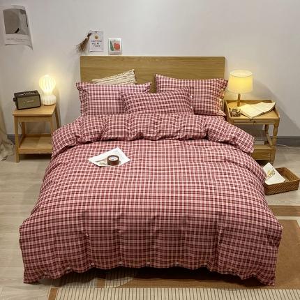 91家纺网 家纺一手货源 找家纺 （总）春皖 2023新款全棉良品磨毛系列四件套新版本