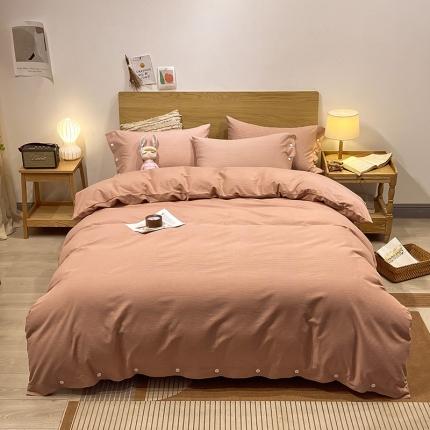 91家纺网 家纺一手货源 找家纺 （总）春皖 2023新款全棉良品磨毛系列四件套新版本