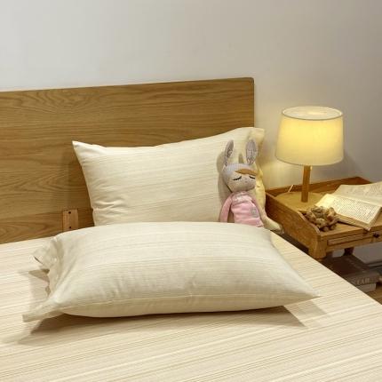 91家纺网 家纺一手货源 找家纺 （总）春皖 2023新款全棉良品磨毛系列一对枕套纽扣款新版本