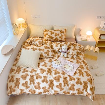 91家纺网 家纺一手货源 找家纺 （总） 窝米 2022春季新品全棉四件套