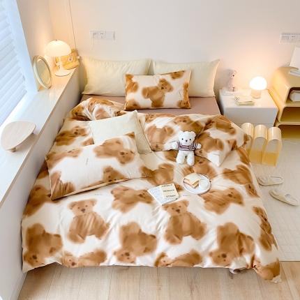 91家纺网 家纺一手货源 找家纺 （总） 窝米 2022春季新品全棉四件套