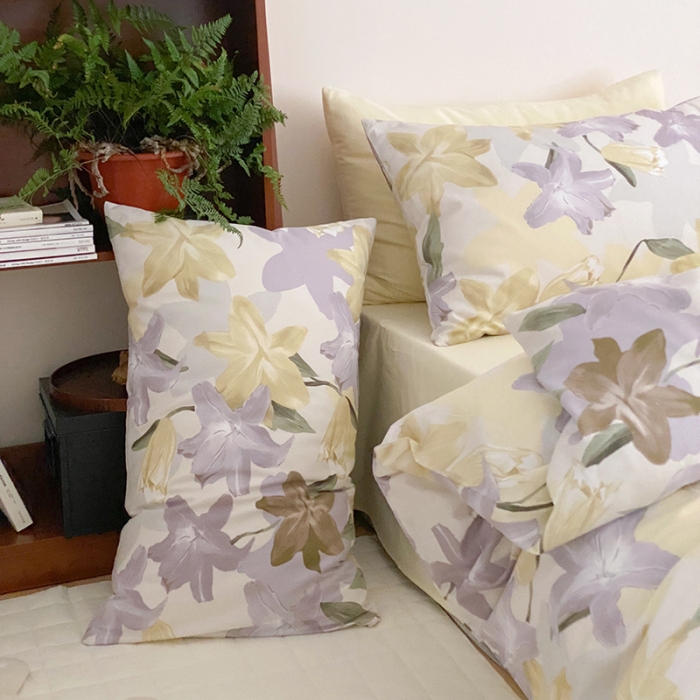 91家纺网 家纺一手货源 找家纺 窝米 2022春季新品全棉四件套 枫林尽染