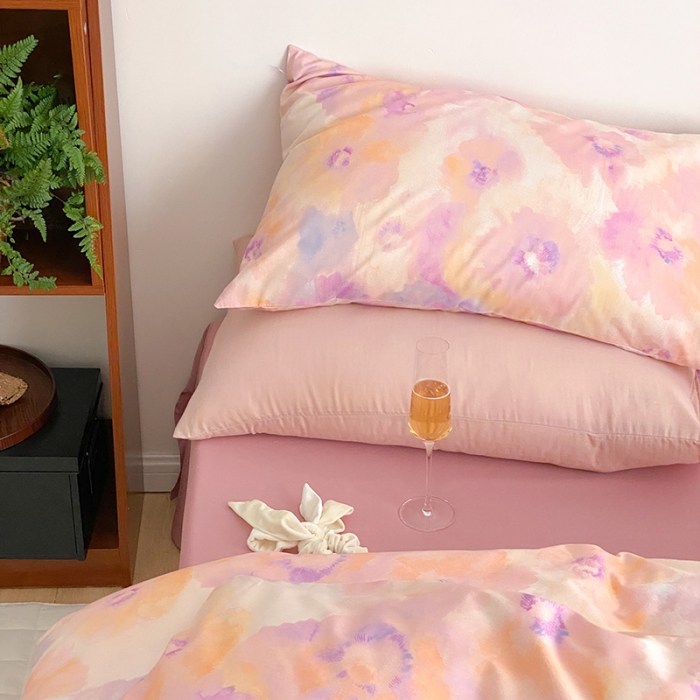 91家纺网 家纺一手货源 找家纺 窝米 2022春季新品全棉四件套 琉璃