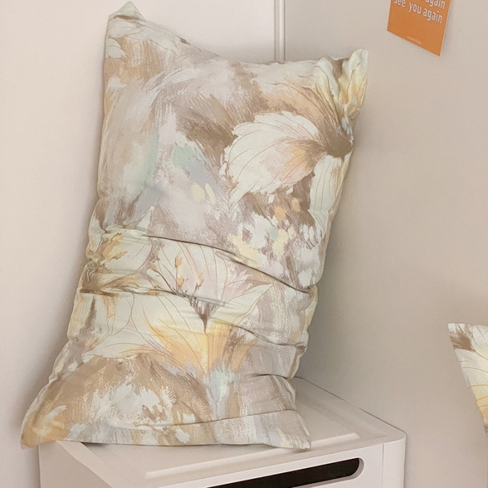 91家纺网 家纺一手货源 找家纺 窝米 2022春季新品全棉四件套 莫奈