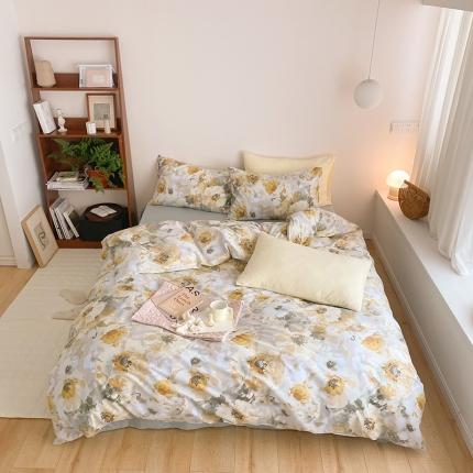 91家纺网 家纺一手货源 找家纺 窝米 2022春季新品全棉四件套 千寻