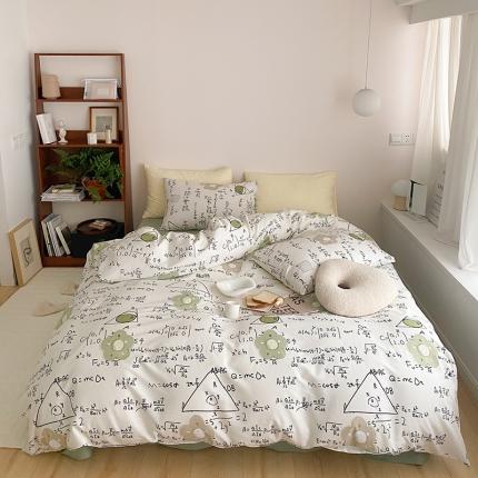 窝米 2022春季新品全棉四件套 学霸