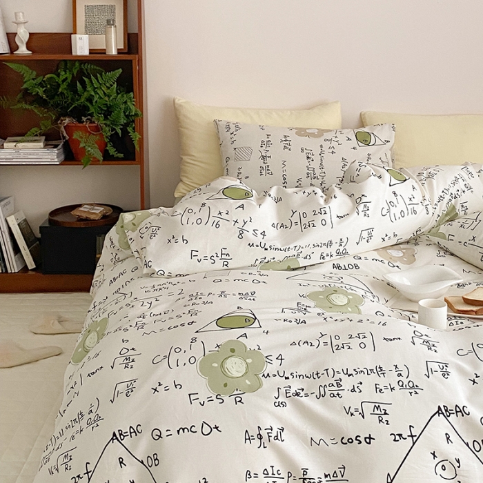 91家纺网 家纺一手货源 找家纺 窝米 2022春季新品全棉四件套 学霸