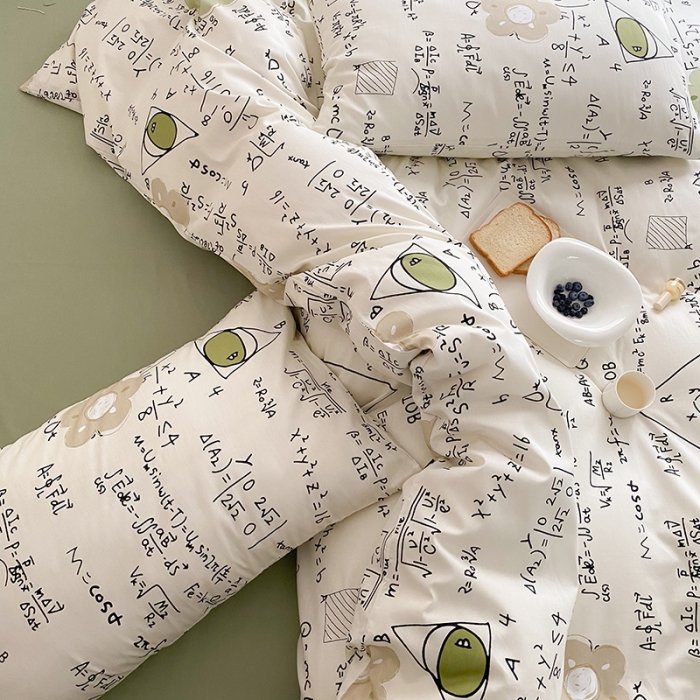 91家纺网 家纺一手货源 找家纺 窝米 2022春季新品全棉四件套 学霸