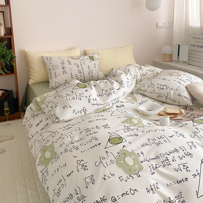 91家纺网 家纺一手货源 找家纺 窝米 2022春季新品全棉四件套 学霸