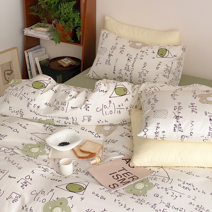 91家纺网 家纺一手货源 找家纺 窝米 2022春季新品全棉四件套 学霸