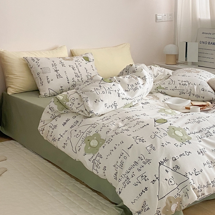 91家纺网 家纺一手货源 找家纺 窝米 2022春季新品全棉四件套 学霸