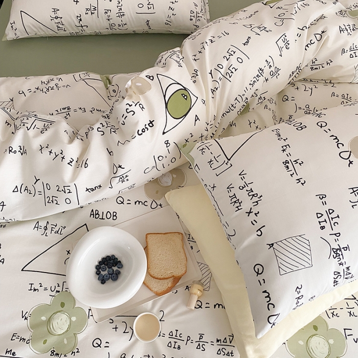 91家纺网 家纺一手货源 找家纺 窝米 2022春季新品全棉四件套 学霸