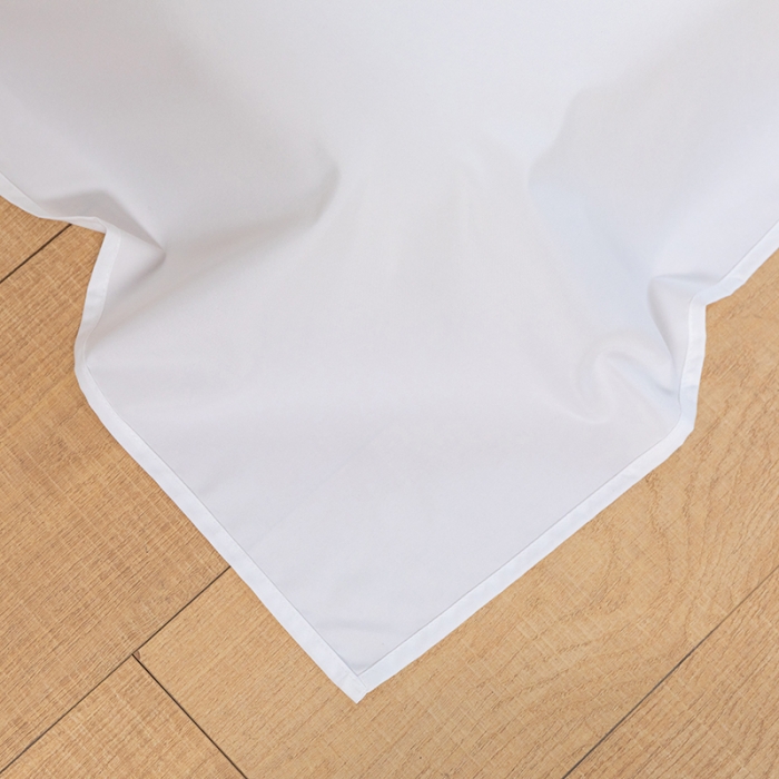 91家纺网 家纺一手货源 找家纺 乐卧 2026新款纯色荷叶边水洗磨毛四件套 爱相随-纯净白