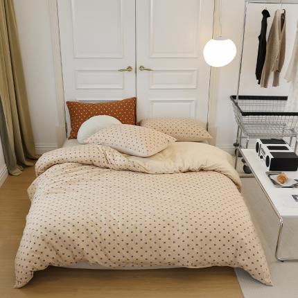 91家纺网 家纺一手货源 找家纺 （总）华超针织  2021新款天竺棉魔方格四件套