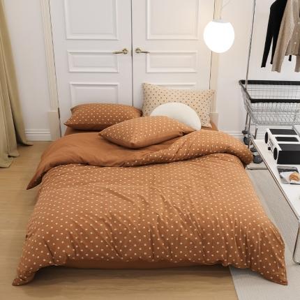 91家纺网 家纺一手货源 找家纺 （总）华超针织  2021新款天竺棉魔方格四件套