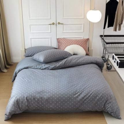 91家纺网 家纺一手货源 找家纺 （总）华超针织  2021新款天竺棉魔方格四件套