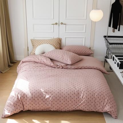 91家纺网 家纺一手货源 找家纺 （总）华超针织  2021新款天竺棉魔方格四件套