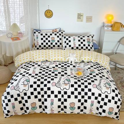 91家纺网 家纺一手货源 找家纺 （总）感遇家纺 2022新款全棉印花四件套