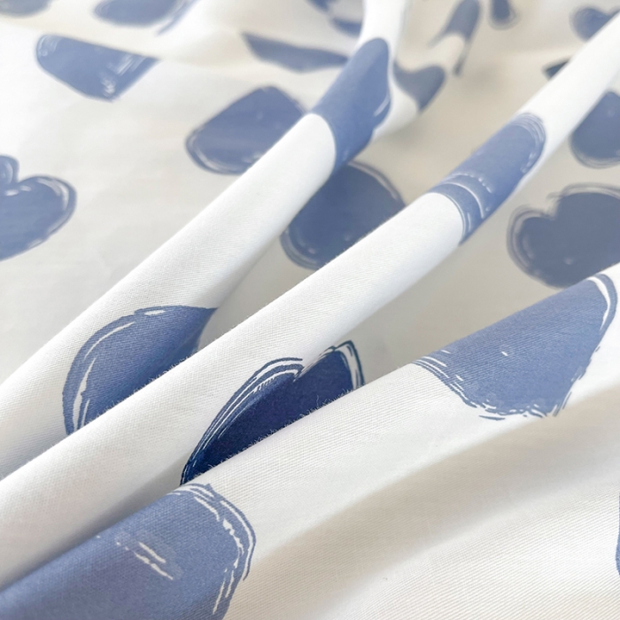 91家纺网 家纺一手货源 找家纺 感遇家纺 2022新款全棉印花四件套 蓝色心情