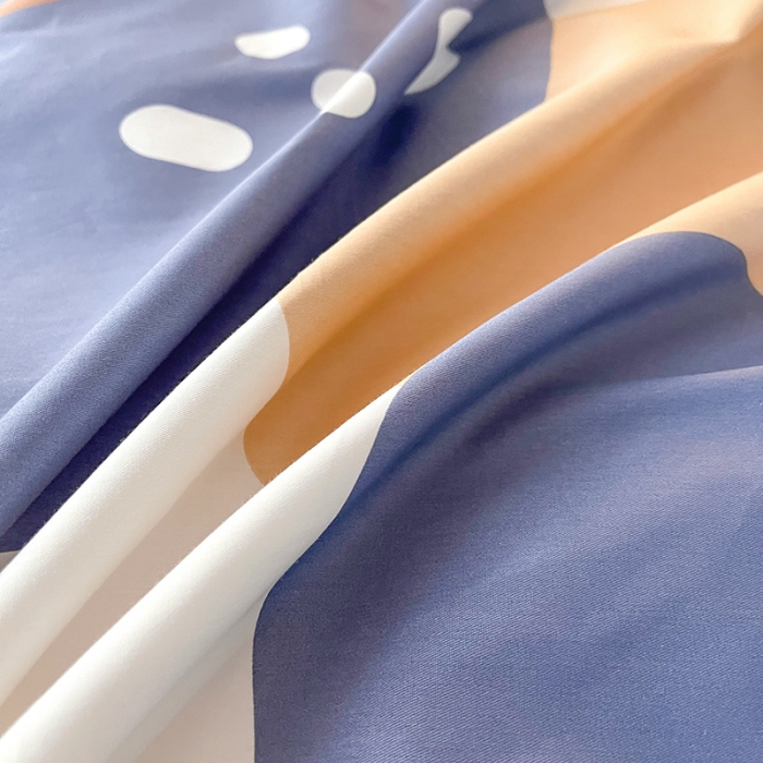 91家纺网 家纺一手货源 找家纺 感遇家纺 2022新款全棉印花四件套 浅暖