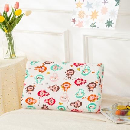 91家纺网 家纺一手货源 找家纺 其乐枕芯 2021新款小版儿童乳胶枕 小猴子