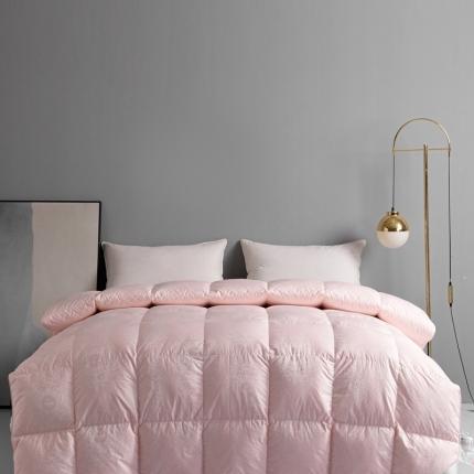 91家纺网 家纺一手货源 找家纺 （总）俏企鹅2025新款120支柔赛丝提花圣罗兰鹅绒被