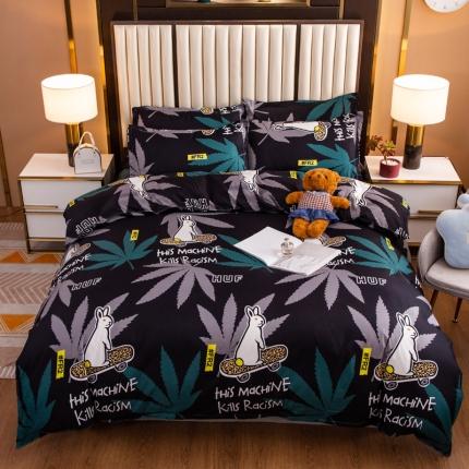 91家纺网 家纺一手货源 找家纺 （总）乐居坊2021新款芦荟棉四件套