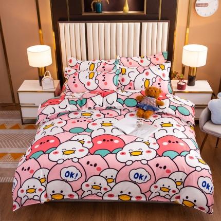 91家纺网 家纺一手货源 找家纺 （总）乐居坊2021新款芦荟棉四件套