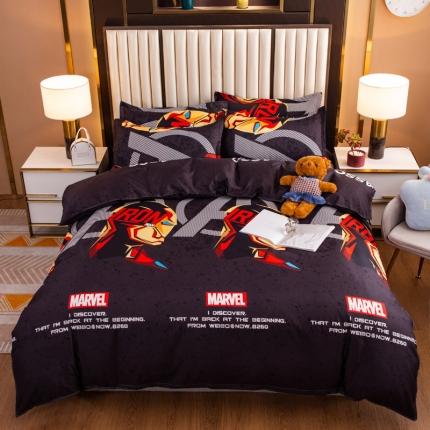 乐居坊2021新款芦荟棉四件套 钢铁联盟