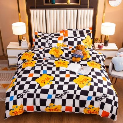 乐居坊2021新款芦荟棉四件套 快乐至上