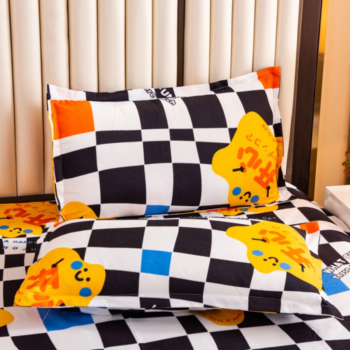 91家纺网 家纺一手货源 找家纺 乐居坊2021新款芦荟棉四件套 快乐至上