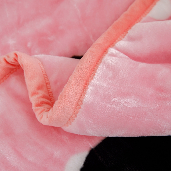 91家纺网 家纺一手货源 找家纺 小芽家居 2024新款拉舍尔绒婴儿毯毛毯儿童毯 米妮