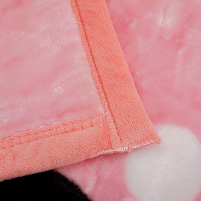 91家纺网 家纺一手货源 找家纺 小芽家居 2024新款拉舍尔绒婴儿毯毛毯儿童毯 米妮