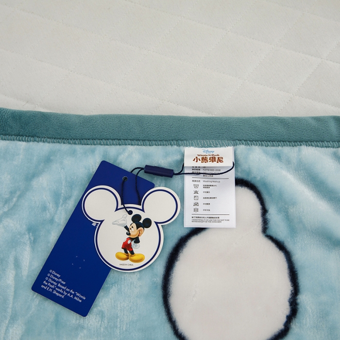 91家纺网 家纺一手货源 找家纺 小芽家居 2024新款拉舍尔绒婴儿毯毛毯儿童毯 维尼