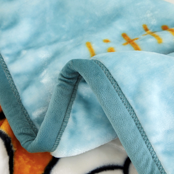 91家纺网 家纺一手货源 找家纺 小芽家居 2024新款拉舍尔绒婴儿毯毛毯儿童毯 维尼