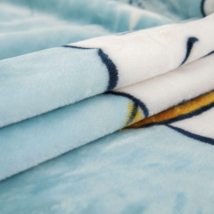 91家纺网 家纺一手货源 找家纺 小芽家居 2024新款拉舍尔绒婴儿毯毛毯儿童毯 维尼