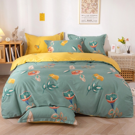 91家纺网 家纺一手货源 找家纺 （总）时尚个性系列全棉13372四件套（加老板微信有会员价）