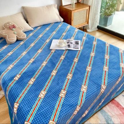 91家纺网 家纺一手货源 找家纺 （总）期遇家居 2021新款双面牛奶绒床盖毛毯盖毯