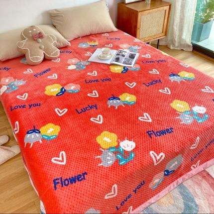 91家纺网 家纺一手货源 找家纺 （总）期遇家居 2021新款双面牛奶绒床盖毛毯盖毯