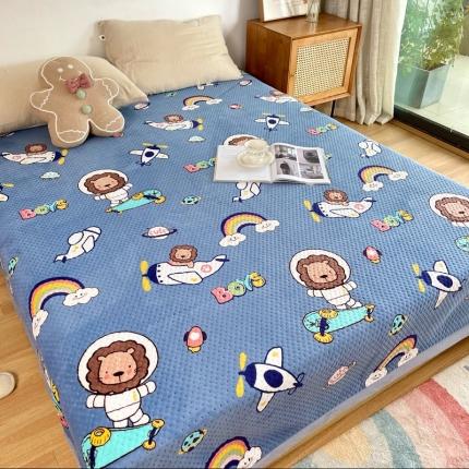 91家纺网 家纺一手货源 找家纺 （总）期遇家居 2021新款双面牛奶绒床盖毛毯盖毯