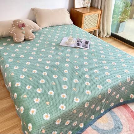 91家纺网 家纺一手货源 找家纺 （总）期遇家居 2021新款双面牛奶绒床盖毛毯盖毯