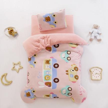 91家纺网 家纺一手货源 找家纺 （总）鱼宝 2021新款小版牛奶绒婴童多件套