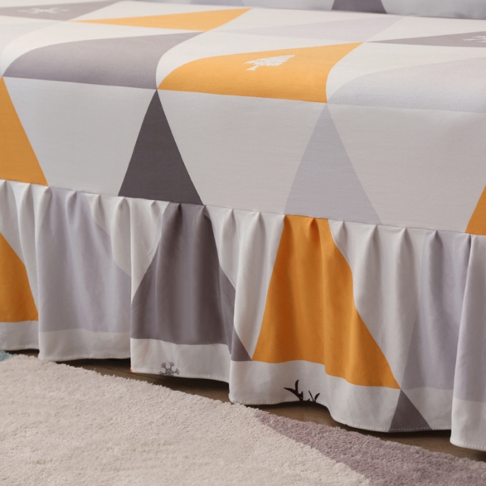 91家纺网 家纺一手货源 找家纺 雅竹家纺 牛奶丝裙边沙发套 北欧鹿