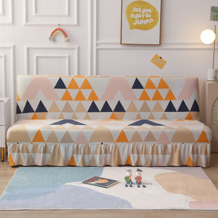 91家纺网 家纺一手货源 找家纺 雅竹家纺 牛奶丝裙边沙发套 几何