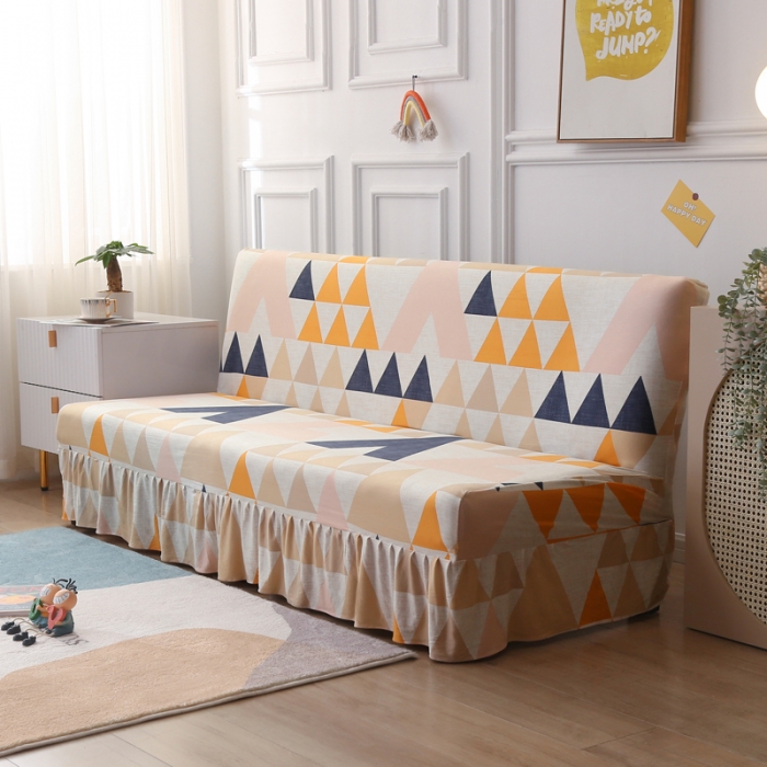 91家纺网 家纺一手货源 找家纺 雅竹家纺 牛奶丝裙边沙发套 几何