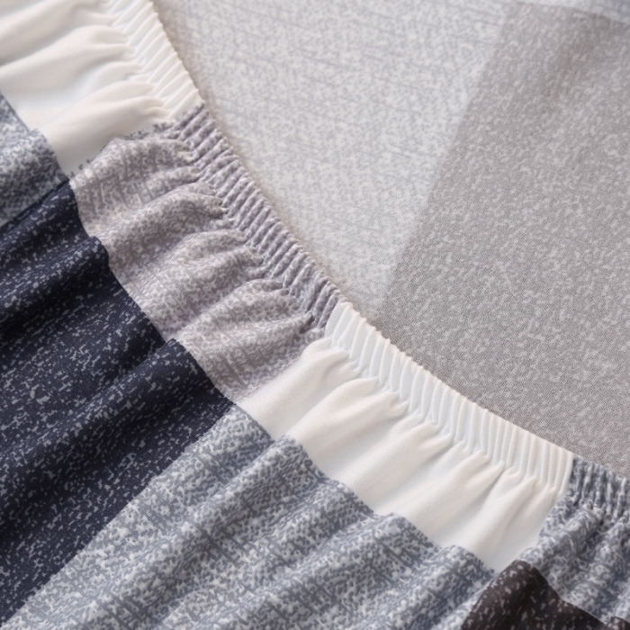 91家纺网 家纺一手货源 找家纺 雅竹家纺 牛奶丝裙边沙发套 蓝调