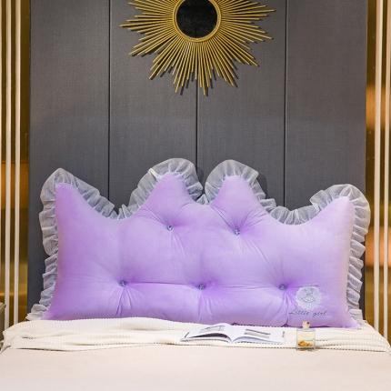 91家纺网 家纺一手货源 找家纺 (总)一兰2021新款水晶绒床头靠垫花边款刺绣床上靠枕榻榻米飘窗靠背抱枕可拆洗